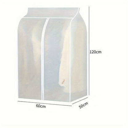 120cm Clothes Dust Cover Wardrobe Cloth Cover Clothes Storage Bag For Garments Suits Dresses Coats V324-STOBAGCLEAR-120CM