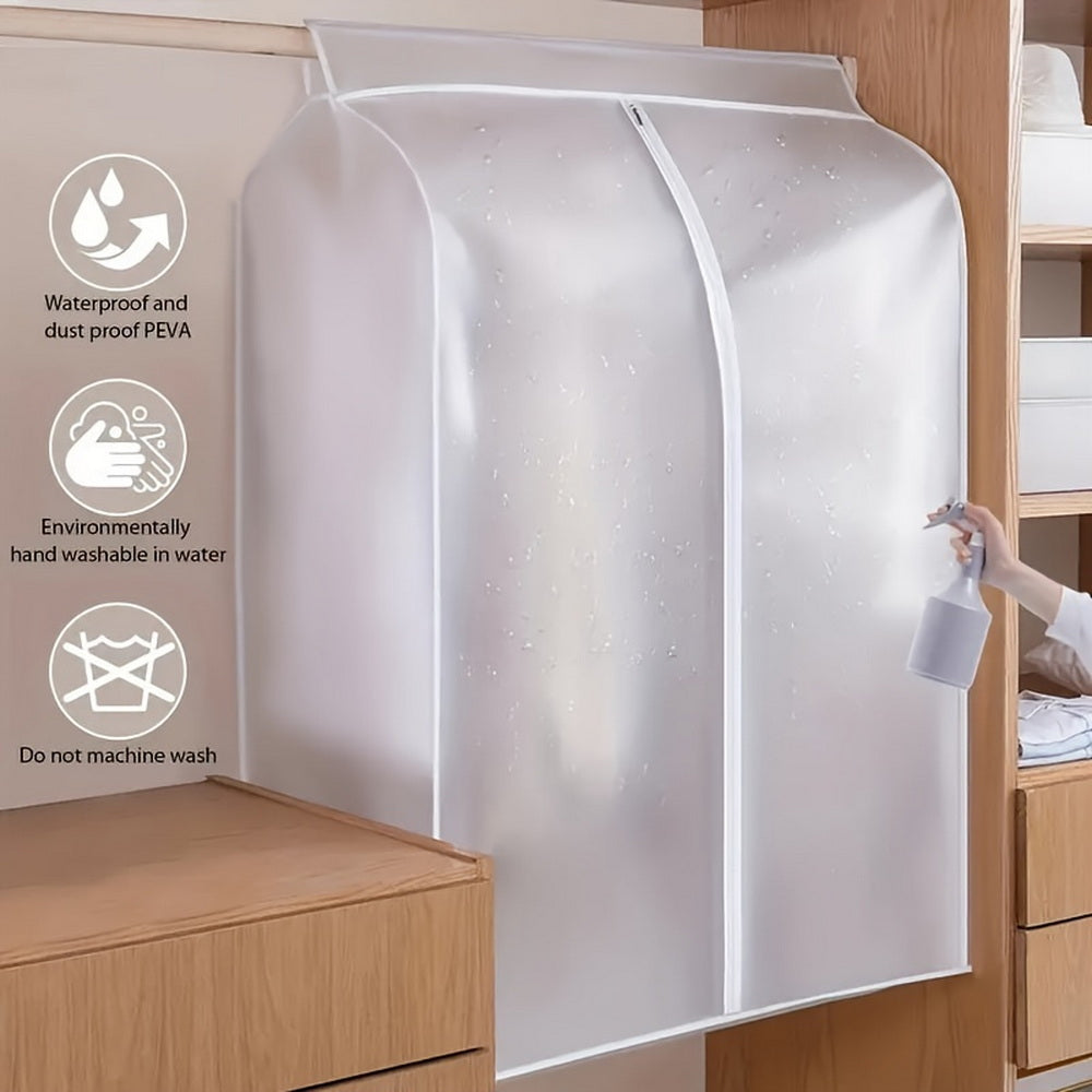 120cm Clothes Dust Cover Wardrobe Cloth Cover Clothes Storage Bag For Garments Suits Dresses Coats V324-STOBAGCLEAR-120CM