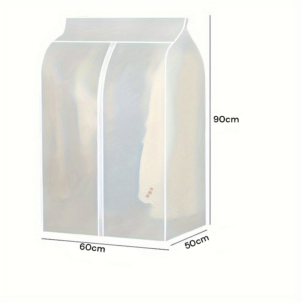 90cm Clothes Dust Cover Wardrobe Cloth Cover Clothes Storage Bag For Garments Suits Dresses Coats V324-STOBAGCLEAR-90CM