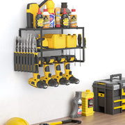 40cm Power Tool Organizer 4 Layers Garage Tool Storage Rack Workshop Tool Shelf Drill Pliers Hammer Rack V324-TOOSTO-40CM