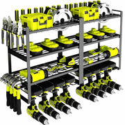 Large Power Tool Organizer 4 Layers Garage Tool Storage Rack Workshop Tool Shelf Drill Pliers Hammer Rack V324-TOOSTO-80CM