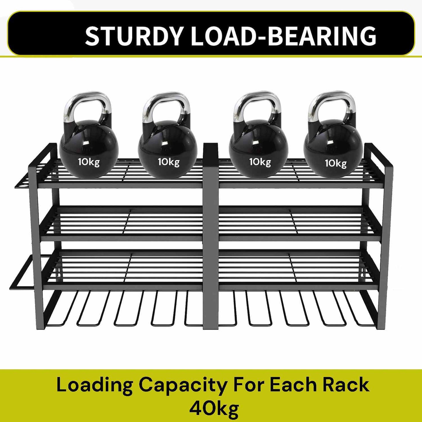 Large Power Tool Organizer 4 Layers Garage Tool Storage Rack Workshop Tool Shelf Drill Pliers Hammer Rack V324-TOOSTO-80CM