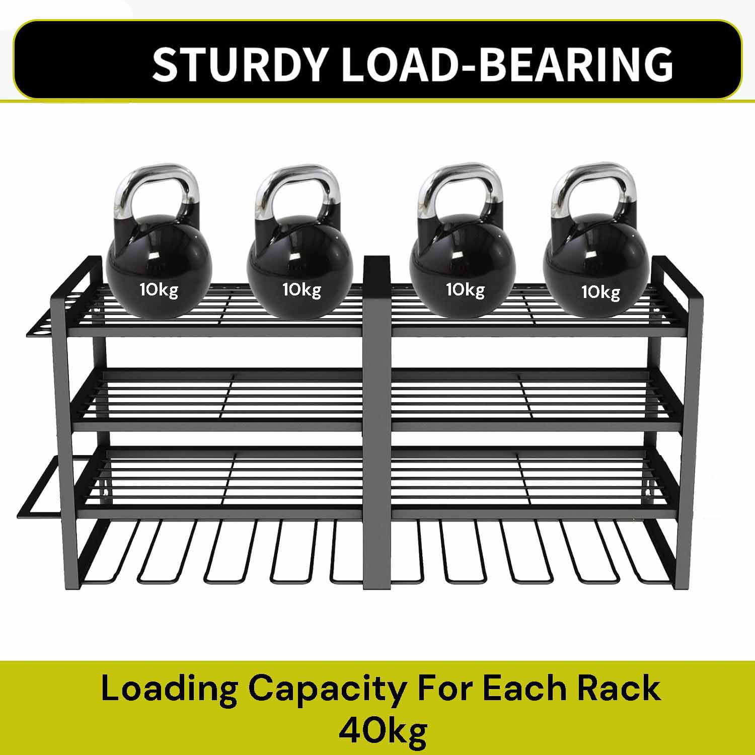 Large Power Tool Organizer 4 Layers Garage Tool Storage Rack Workshop Tool Shelf Drill Pliers Hammer Rack V324-TOOSTO-80CM