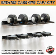 Power Tool Organizer Drill Holder Wall Mount Garage Storage Shelves Rack Wall Storage Organizer Set V324-TOOSTO-SET