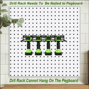 Power Tool Tools Organizer Drill Holder Wall Mount Drill Rack Garage Storage Drill Organizer V324-TOOSTO-SIN