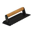 Heavy Duty Rectangular Cast Iron Grill Burger Press Pre-Seasoned Steak Griddle BBQ Grilling V324-TSD-BBPRESSQ