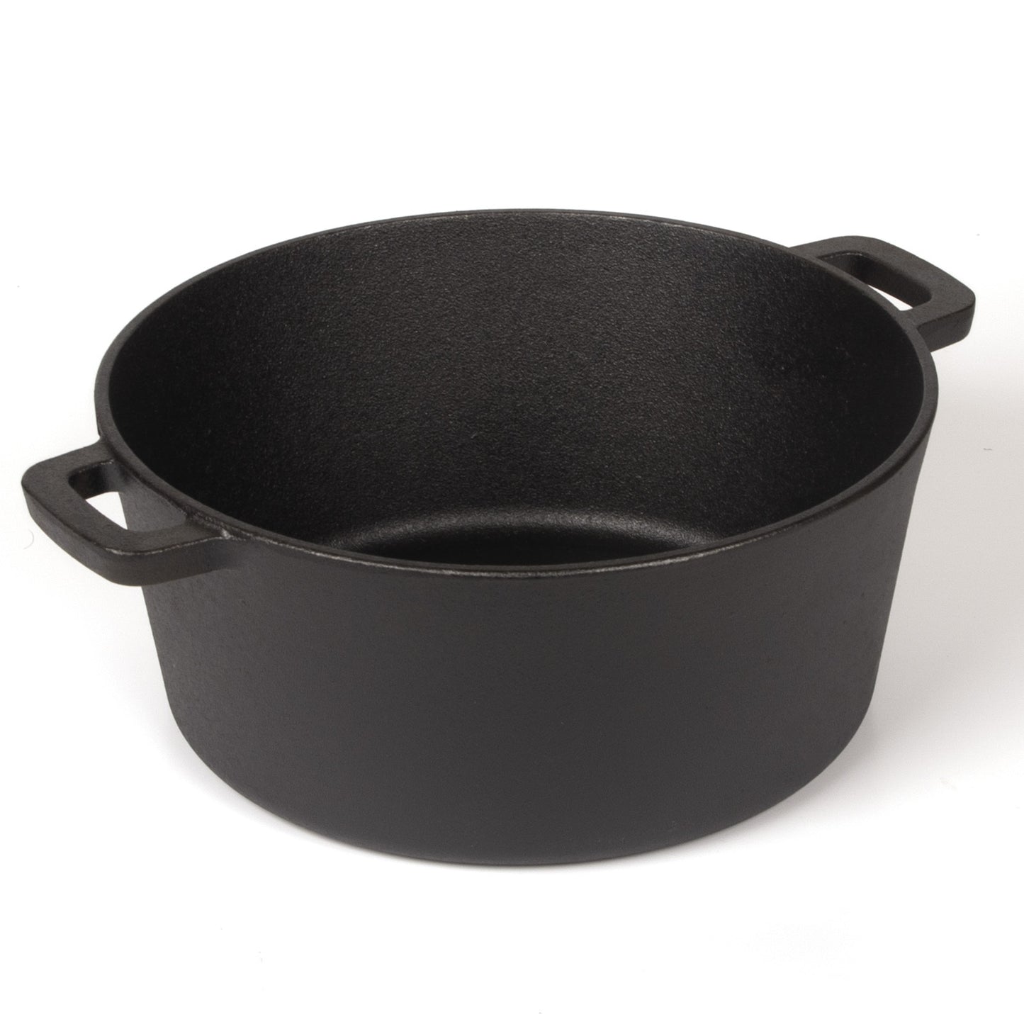26cm 2-in-1 Cast Iron Dutch Oven & Skillet Set Pre-Seasoned Dual-Use Pot with Lid Fry Pan, Durable & V324-TSD-DUALPOT26CM