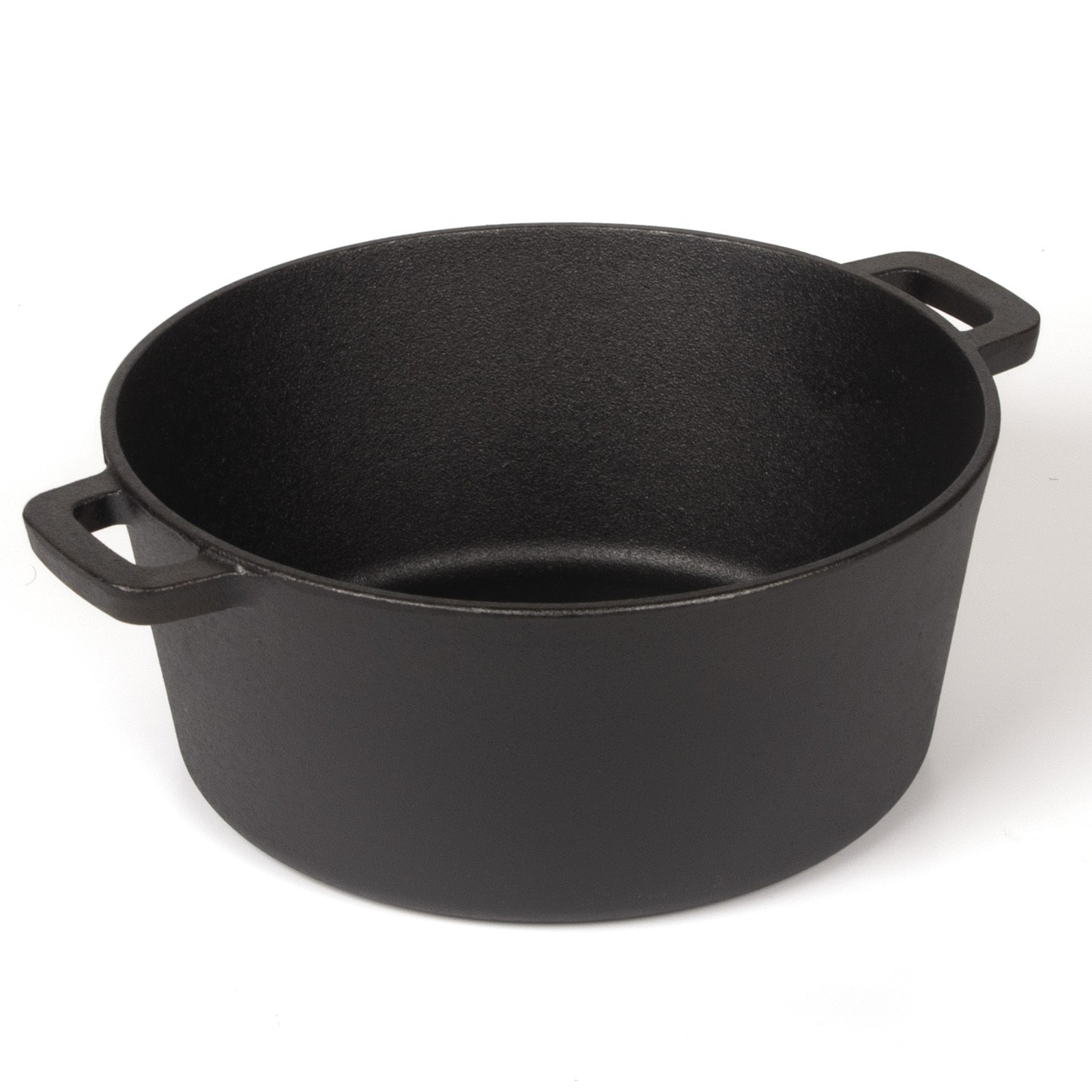 26cm 2-in-1 Cast Iron Dutch Oven & Skillet Set Pre-Seasoned Dual-Use Pot with Lid Fry Pan, Durable & V324-TSD-DUALPOT26CM