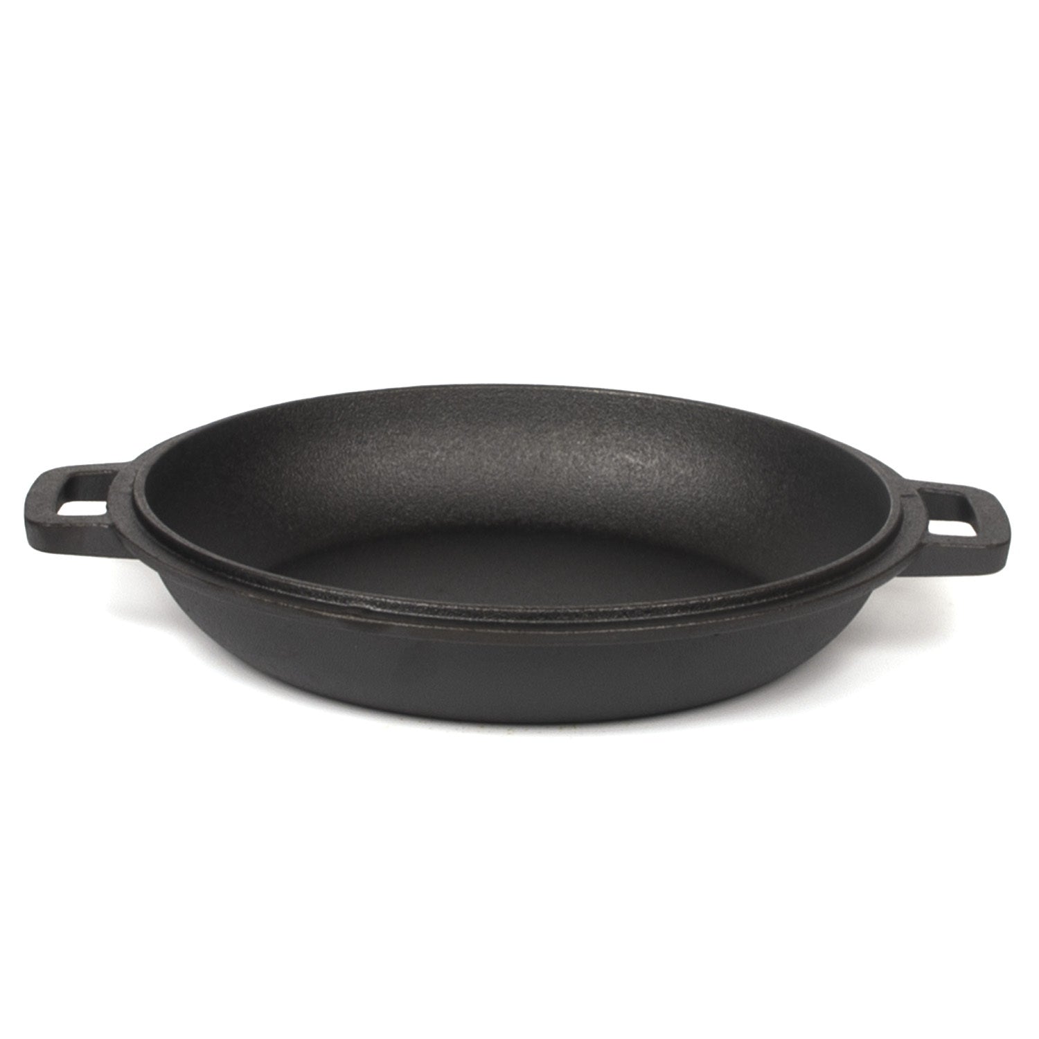 26cm 2-in-1 Cast Iron Dutch Oven & Skillet Set Pre-Seasoned Dual-Use Pot with Lid Fry Pan, Durable & V324-TSD-DUALPOT26CM