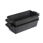 2-in-1 Cast Iron Bread Loaf Pan Tin with Lid Dual Use Baking Dish with Ergonomic Handles, Pre-Seasoned for V324-TSD-DULBREPOT
