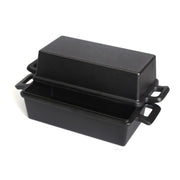 2-in-1 Cast Iron Bread Loaf Pan Tin with Lid Dual Use Baking Dish with Ergonomic Handles, Pre-Seasoned for V324-TSD-DULBREPOT