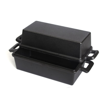 2-in-1 Cast Iron Bread Loaf Pan Tin with Lid Dual Use Baking Dish with Ergonomic Handles, Pre-Seasoned for V324-TSD-DULBREPOT
