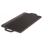 40 cm Reversible Cast Iron Grill & Griddle -Dual-Sided (Flat & Ribbed), Pre-Seasoned, Handles, for Stove-Top V324-TSD-FLATBBQ40CM