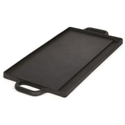 40 cm Reversible Cast Iron Grill & Griddle -Dual-Sided (Flat & Ribbed), Pre-Seasoned, Handles, for Stove-Top V324-TSD-FLATBBQ40CM