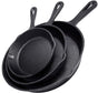 Cast Iron Skillet Cookware 3-Piece Set Chef Quality Pre-Seasoned Pan 10" 8" 6" Pans V324-TSD-FRPANSET