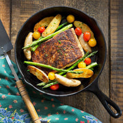 Cast Iron Skillet Cookware 3-Piece Set Chef Quality Pre-Seasoned Pan 10" 8" 6" Pans V324-TSD-FRPANSET