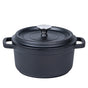 24cm Pre-seasoned NonStick Cast Iron Dutch Oven Handles Lid Skillet Cookware Braising Pot Pan Casserole V324-TSD-POT24CM