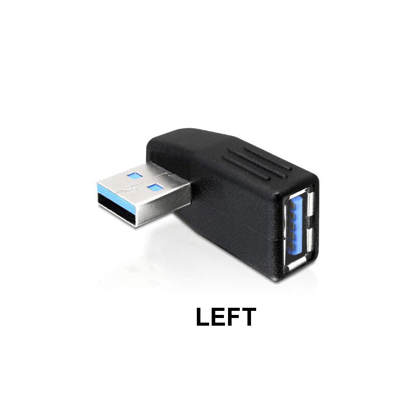 USB 3.0 Vertical Left Male to Mini USB Female Plug Adapters V324-UPUSB30MF-LF