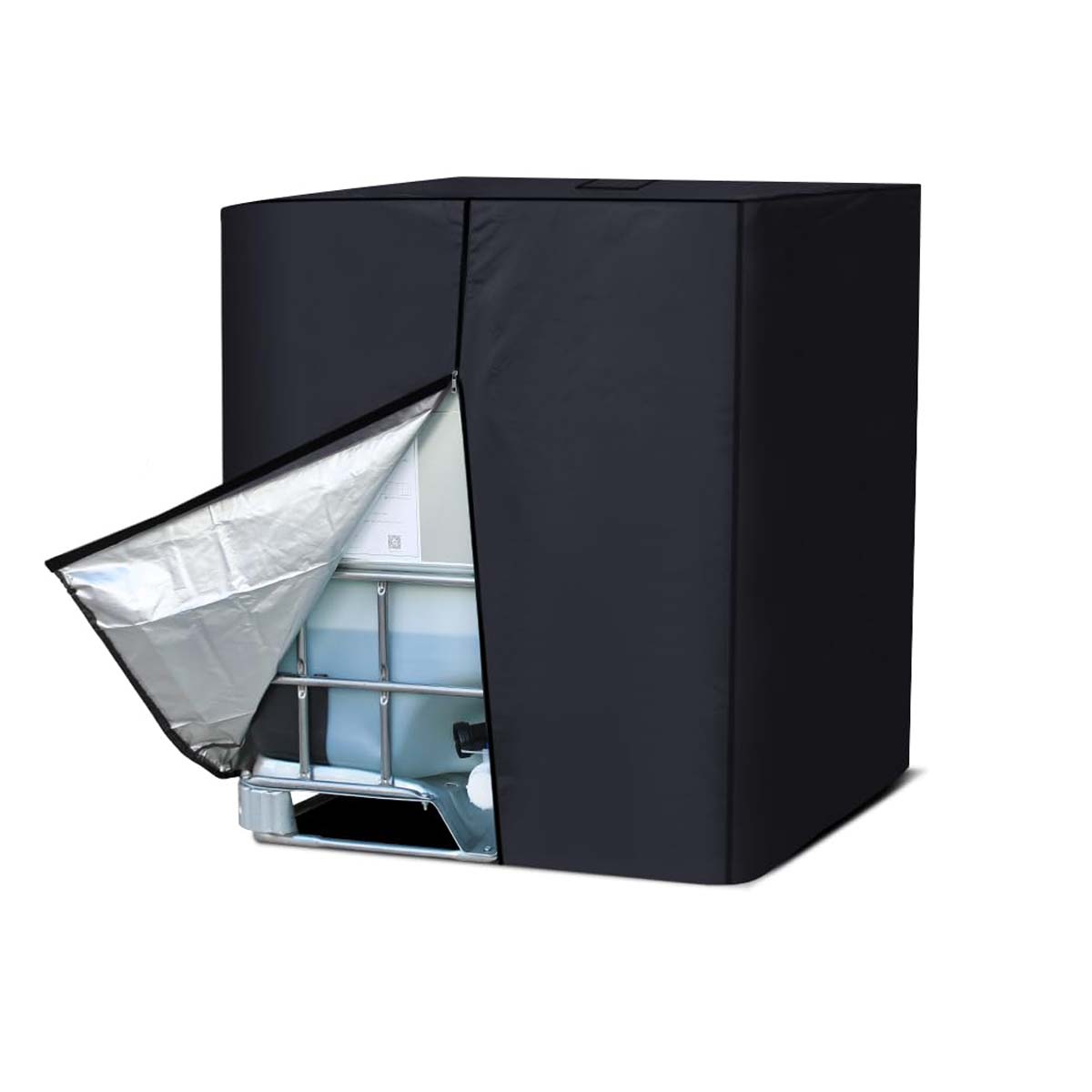 1000L 275 Gallon 420D IBC Tote Water Tank Cover Sunshade Waterproof Protective Cover IBC Tote Covers V324-WATERTCOVER-1000L