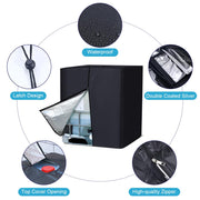 1000L 275 Gallon 420D IBC Tote Water Tank Cover Sunshade Waterproof Protective Cover IBC Tote Covers V324-WATERTCOVER-1000L