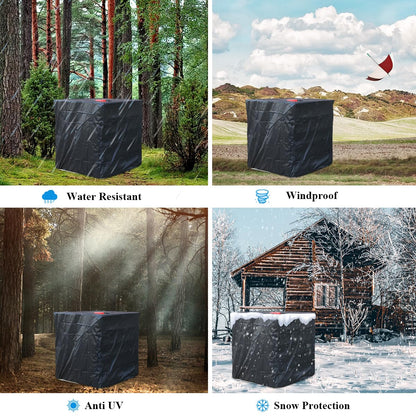 1000L 275 Gallon 420D IBC Tote Water Tank Cover Sunshade Waterproof Protective Cover IBC Tote Covers V324-WATERTCOVER-1000L