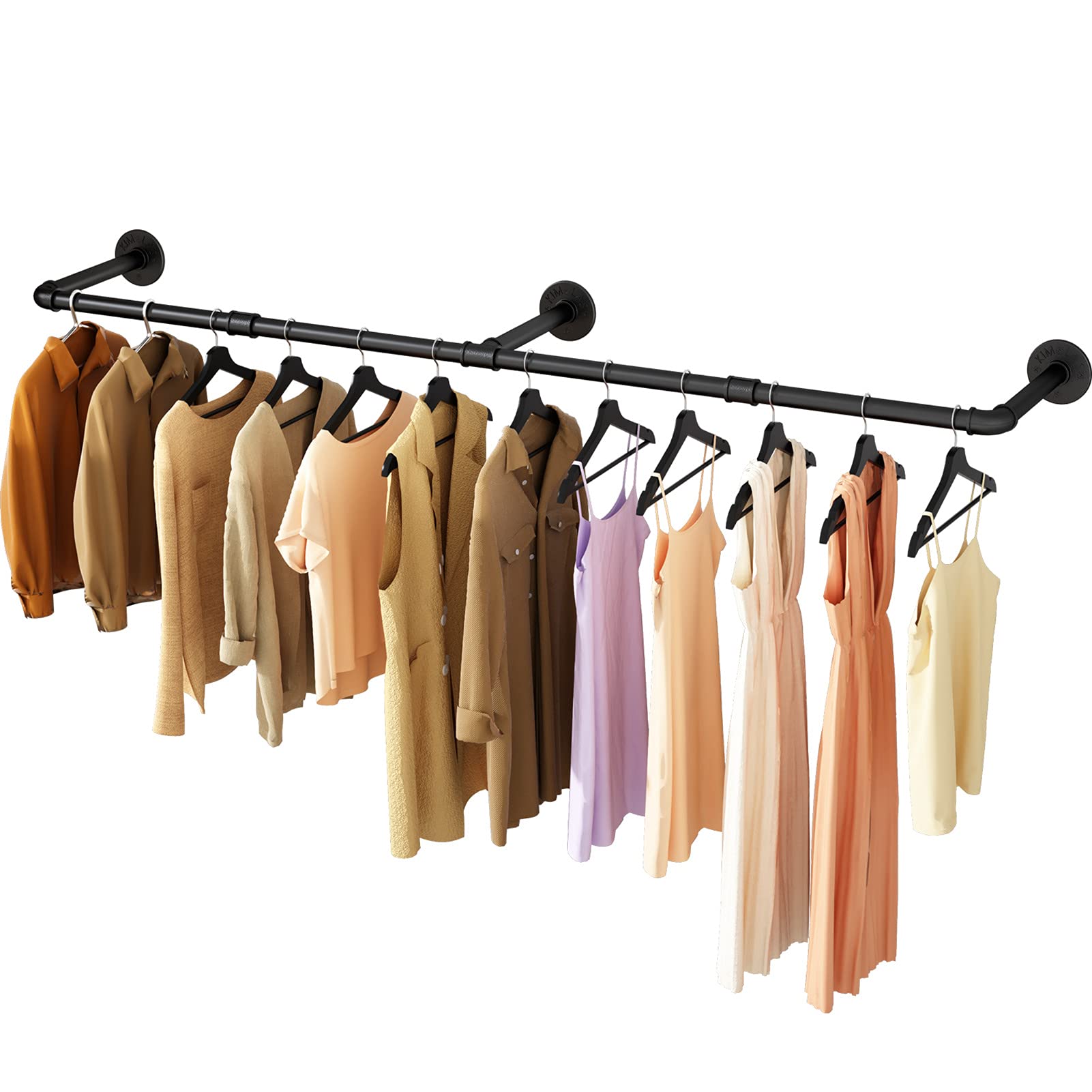 184cm Clothing Racks for Hanging Clothes Garment Rack Industrial Pipe clothes Rack Drying Rack V324-WCLOTHRACK-184CM