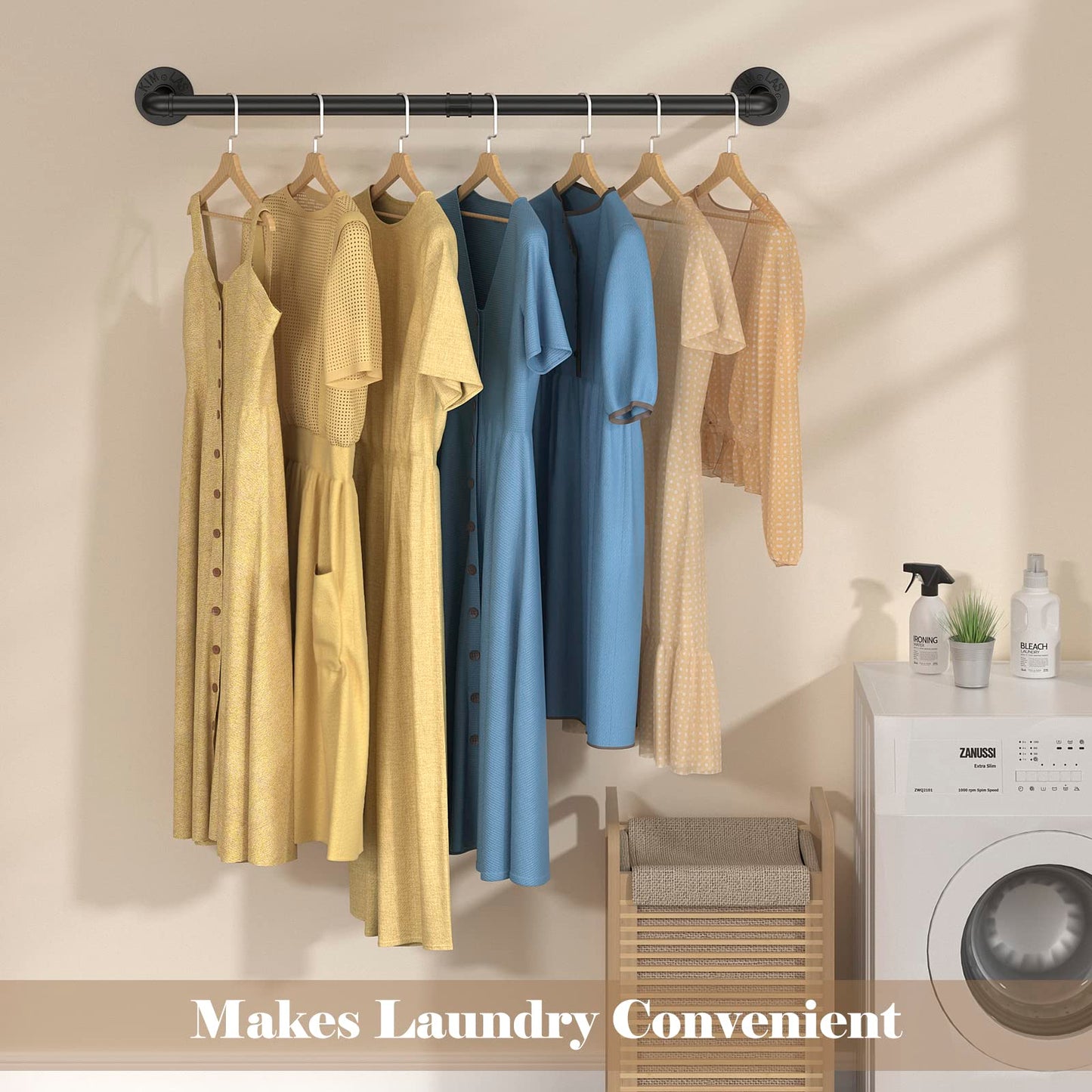 97cm Clothing Racks for Hanging Clothes Garment Rack Industrial Pipe clothes Rack Drying Rack V324-WCLOTHRACK-91CM