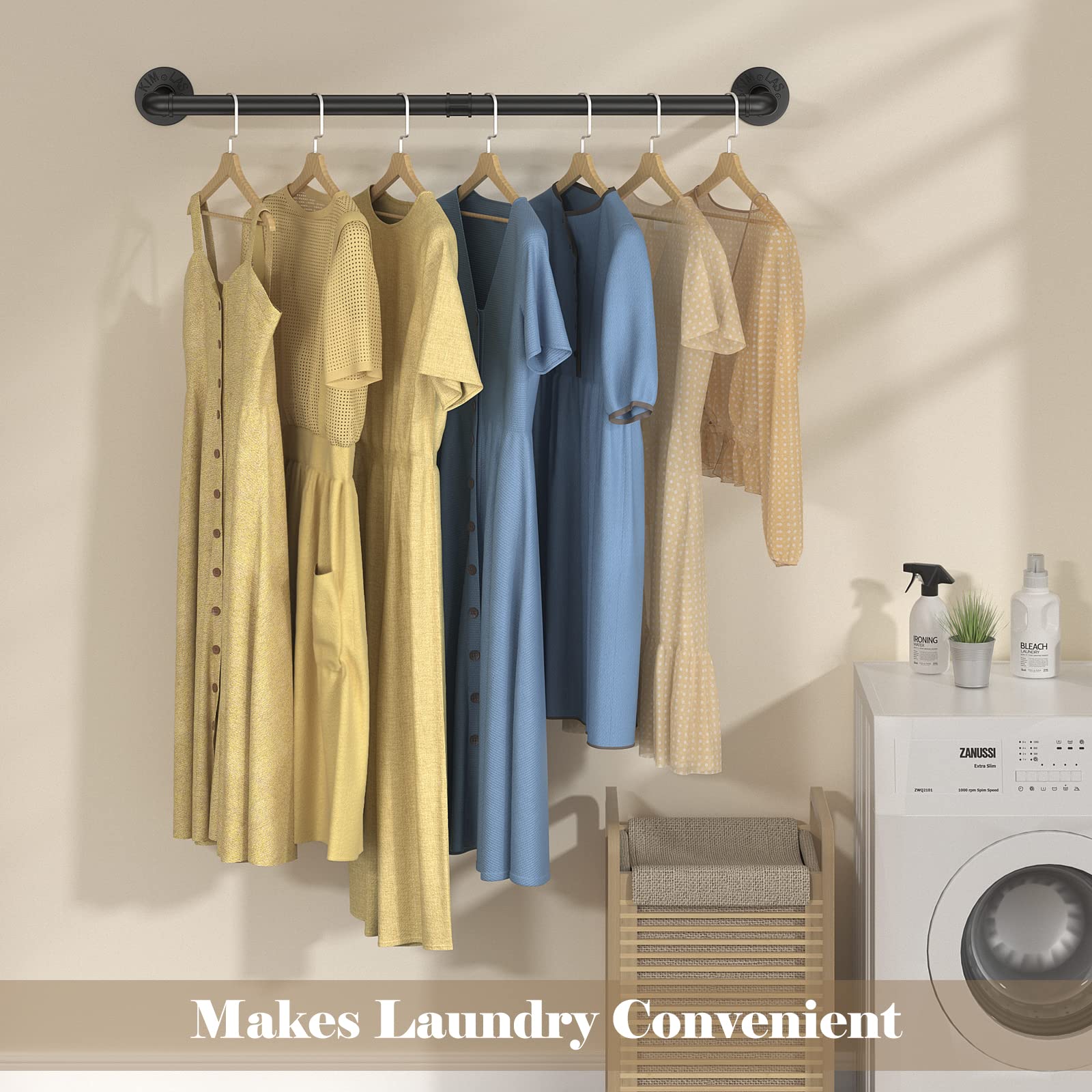 97cm Clothing Racks for Hanging Clothes Garment Rack Industrial Pipe clothes Rack Drying Rack V324-WCLOTHRACK-91CM