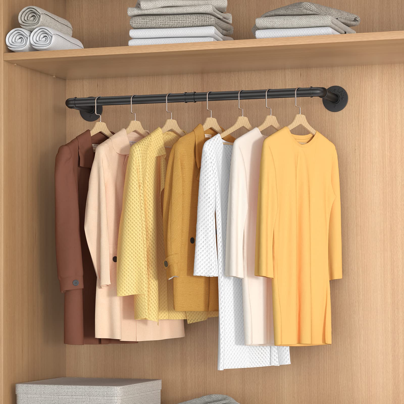 97cm Clothing Racks for Hanging Clothes Garment Rack Industrial Pipe clothes Rack Drying Rack V324-WCLOTHRACK-91CM