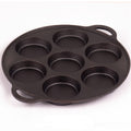 7 Cup Cast Iron Egg Frying Pan Divided Egg Skillet Pan Fried Egg Pan Cooker Pancake Egg Fryer V324-WD-EGGFRYPAN7P