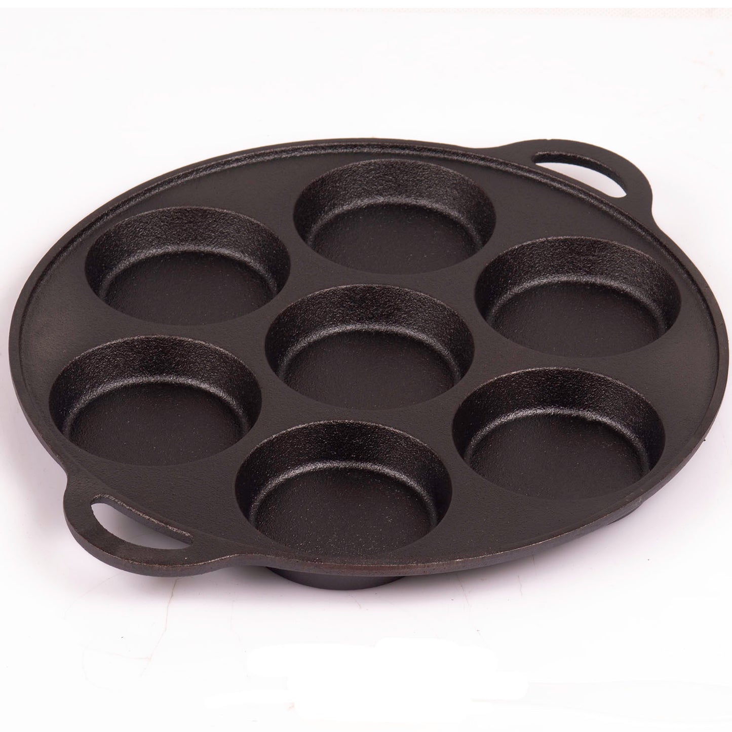 7 Cup Cast Iron Egg Frying Pan Divided Egg Skillet Pan Fried Egg Pan Cooker Pancake Egg Fryer V324-WD-EGGFRYPAN7P