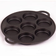 7 Cup Cast Iron Egg Frying Pan Divided Egg Skillet Pan Fried Egg Pan Cooker Pancake Egg Fryer V324-WD-EGGFRYPAN7P