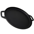 13.5" 35cm Pre-Seasoned Cast Iron Pizza Baking Pan Cooking Griddle Stove Oven Grill Campfire V324-WD-LOFRYPAN35CM