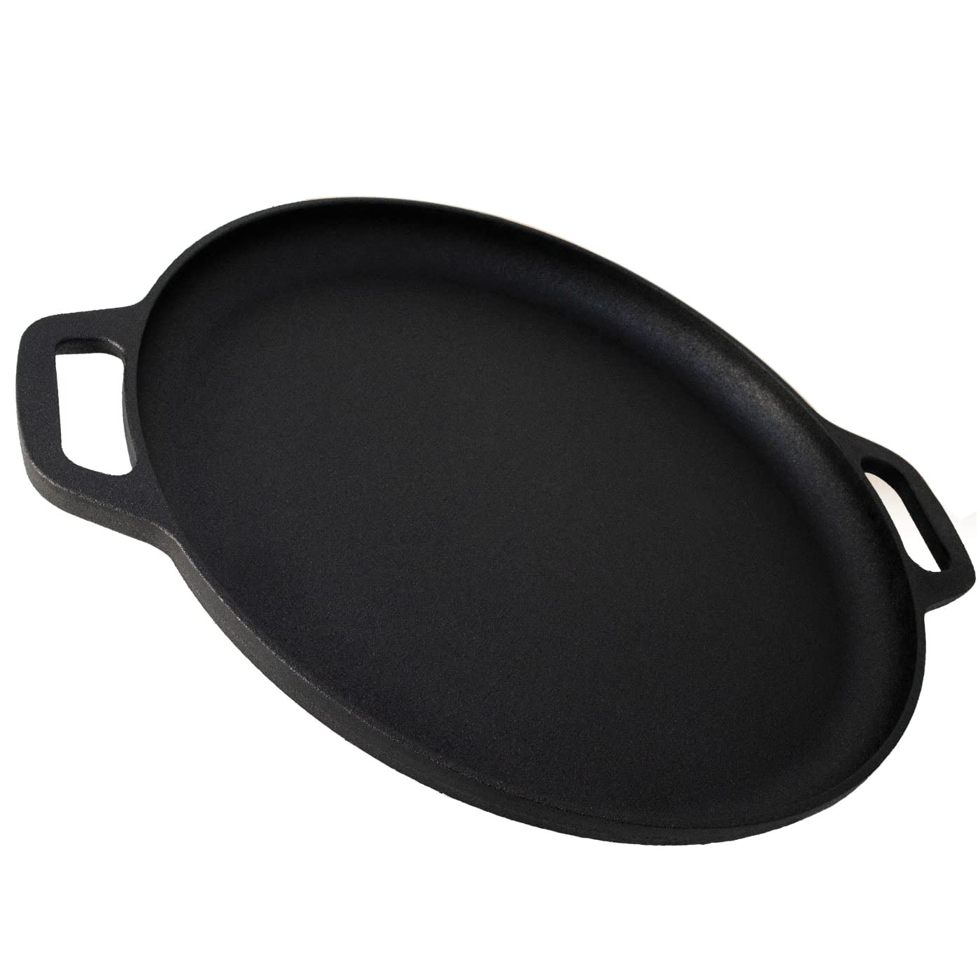 13.5" 35cm Pre-Seasoned Cast Iron Pizza Baking Pan Cooking Griddle Stove Oven Grill Campfire V324-WD-LOFRYPAN35CM