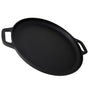 13.5" 35cm Pre-Seasoned Cast Iron Pizza Baking Pan Cooking Griddle Stove Oven Grill Campfire V324-WD-LOFRYPAN35CM