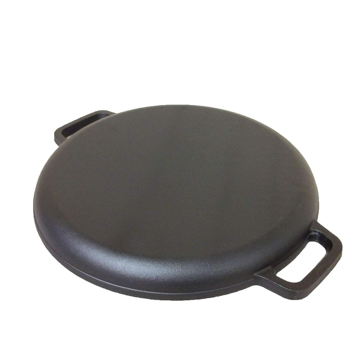 13.5" 35cm Pre-Seasoned Cast Iron Pizza Baking Pan Cooking Griddle Stove Oven Grill Campfire V324-WD-LOFRYPAN35CM