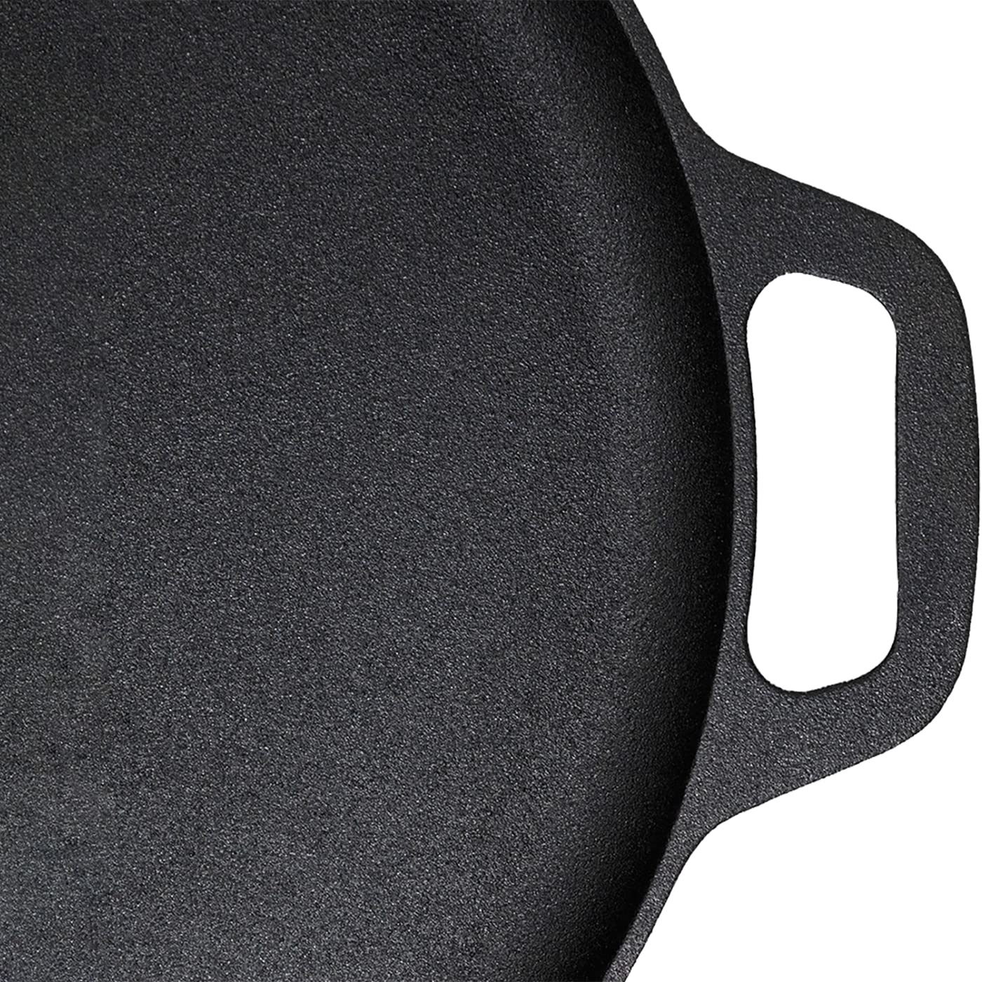 13.5" 35cm Pre-Seasoned Cast Iron Pizza Baking Pan Cooking Griddle Stove Oven Grill Campfire V324-WD-LOFRYPAN35CM