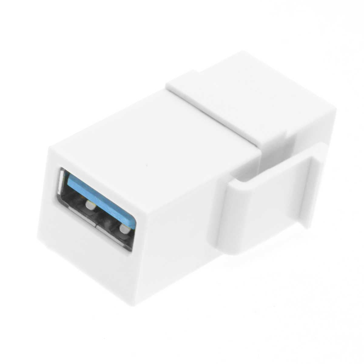 Keystone Jack-USB 3.0 A Female to A Female Coupler Adapter wall plate V324-WP-USB30