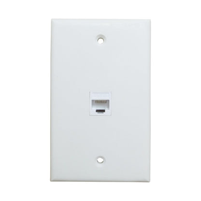 Ethernet Wall Plate 1 Port Cat6 Ethernet Cable Wall Plate Adapter V324-WP2XC6-1RJ45WP