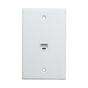 Ethernet Wall Plate 1 Port Cat6 Ethernet Cable Wall Plate Adapter V324-WP2XC6-1RJ45WP