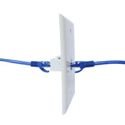 Ethernet Wall Plate 1 Port Cat6 Ethernet Cable Wall Plate Adapter V324-WP2XC6-1RJ45WP