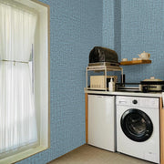 61cm x 10m Green Wallpaper Decor Faux Grasscloth Paper Wall Paper Self Adhesive Removable Blue V324-WPBLUE-10M
