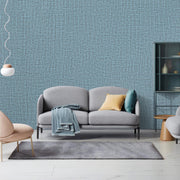61cm x 10m Green Wallpaper Decor Faux Grasscloth Paper Wall Paper Self Adhesive Removable Blue V324-WPBLUE-10M