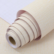 61cm x 10m beige Wallpaper Decor Faux Grasscloth Paper Wall Paper Self Adhesive Removable V324-WPKHAKI-10M