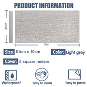 61cm x 10m Wallpaper Decor Faux Grasscloth Contact Paper Wall Paper Self Adhesive Removable V324-WPLIGHTG-10M