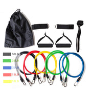 11 Pack Resistance Bands Stackable Exercise Bands Home Workouts Physical Therapy Gym Training V324-YBAND-11PC