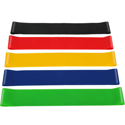 5 Pcs Resistance Bands Exercise Bands Resistance Bands Set Workout Bands Leg Yoga Bands V324-YBAND-5PC