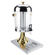 8L Commercial Restaurant Buffet Beverage Juice Beverage Dispenser Drink Container Gold V324-YJB1TANK-8LGD