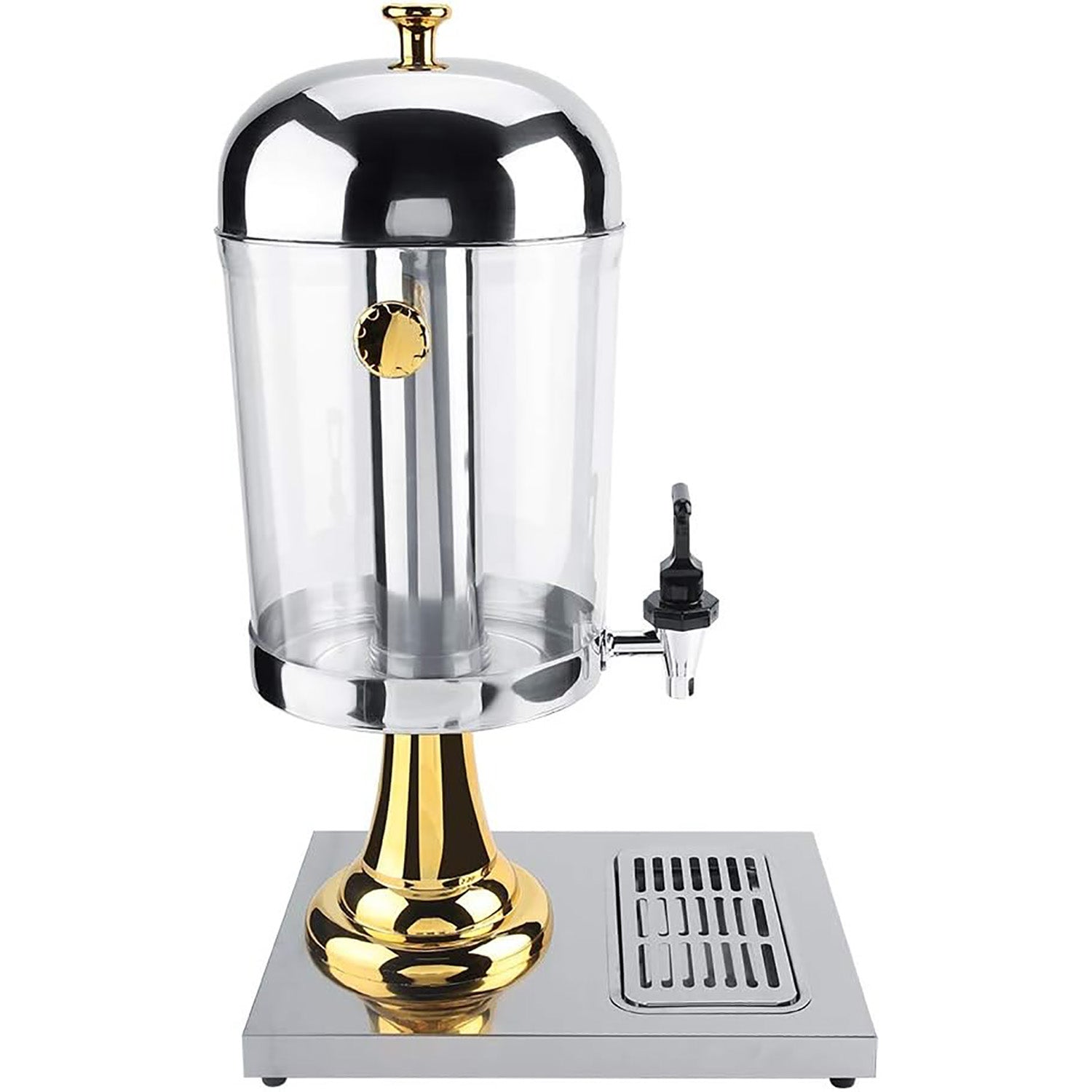 8L Commercial Restaurant Buffet Beverage Juice Beverage Dispenser Drink Container Gold V324-YJB1TANK-8LGD
