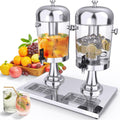 16L Commercial Restaurant Buffet Beverage Juice Beverage Dispenser Drink Container Gold V324-YJB2TANK-16LSIL